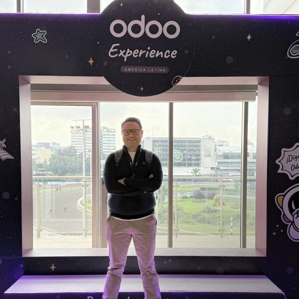 Juan Luis Vega Peña, socio fundador de VP Solutions, en Odoo Experience América Latina